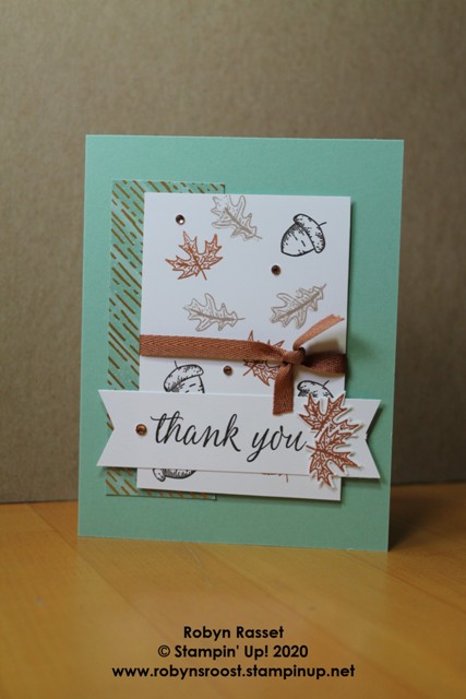 Beautiful Autumn Thank You Card – Stamping@Robyn's Roost