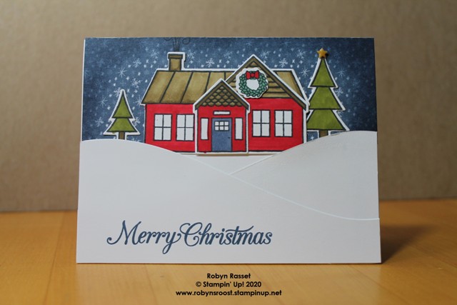 Trimming the Town Pop Up Christmas Card – Stamping@Robyn's Roost