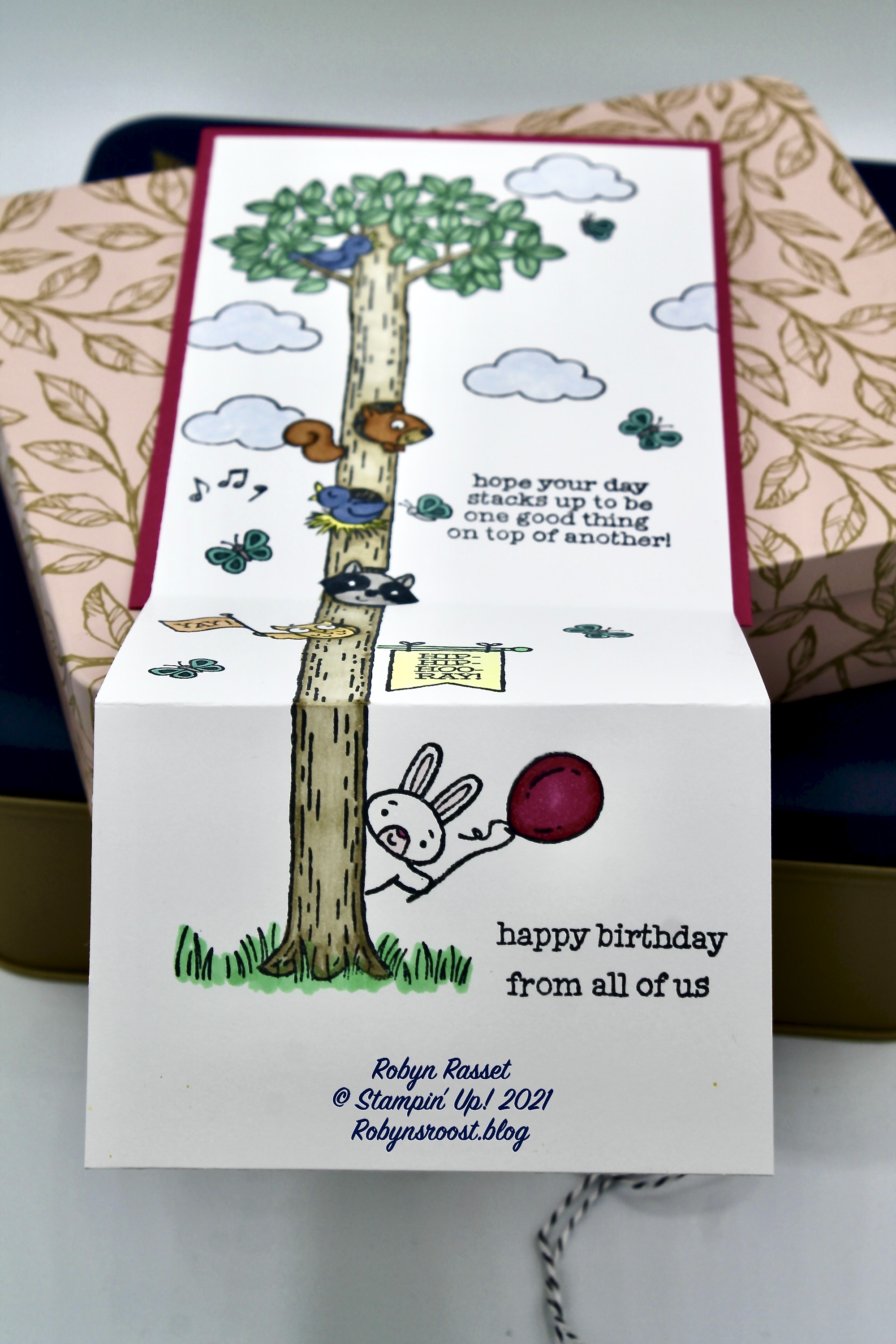 Woodland Wonder Accordion Fold Card – Stamping@Robyn's Roost