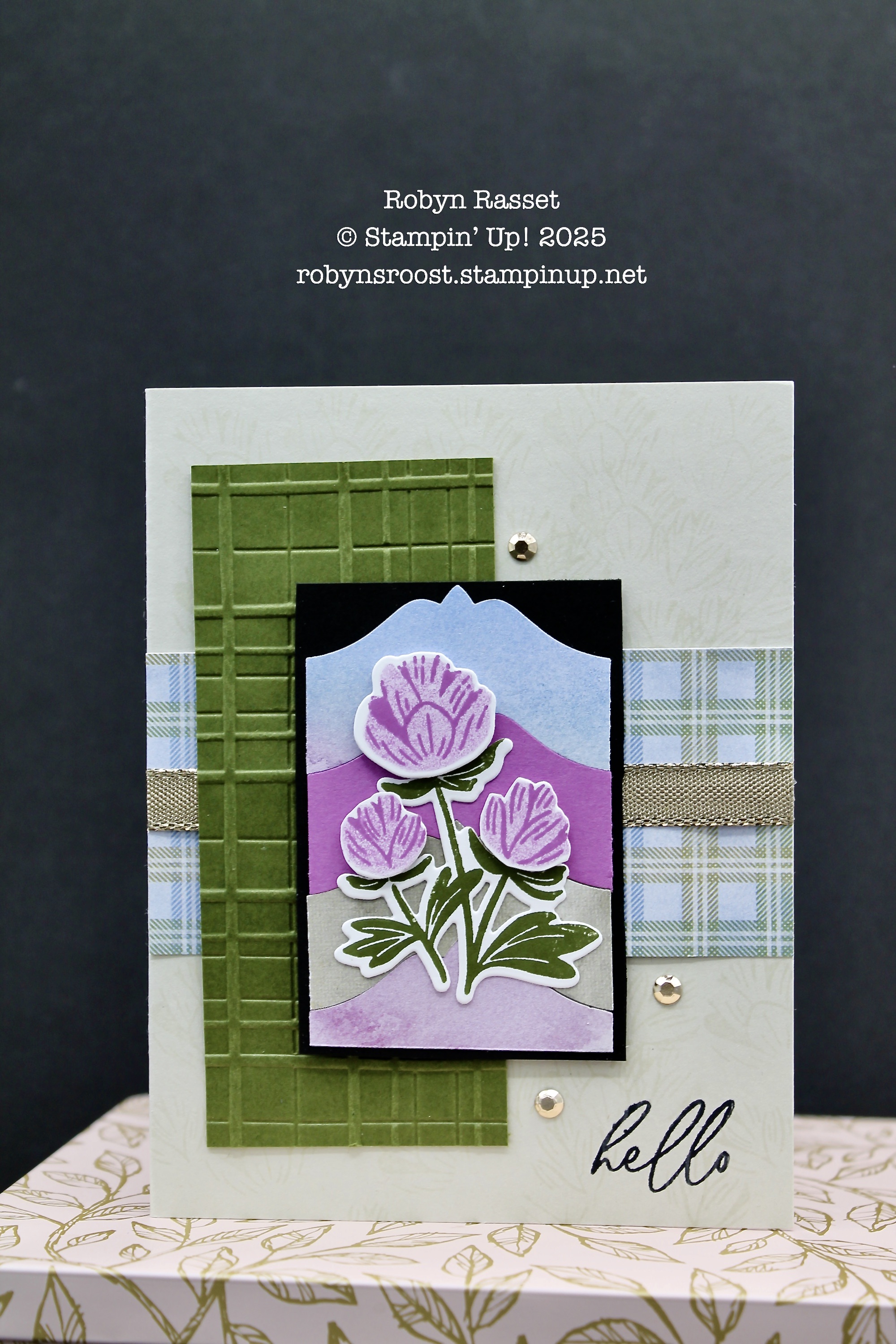 To the Point Punch Background – Stamping@Robyn's Roost